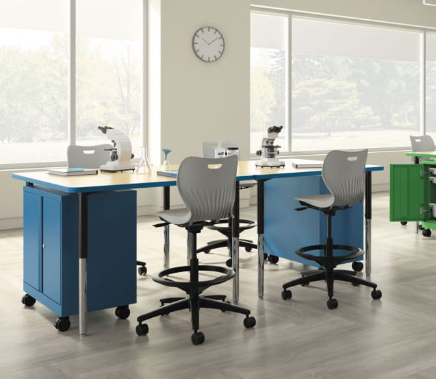 Allsteel school furniture in a New Jersey classroom setting
