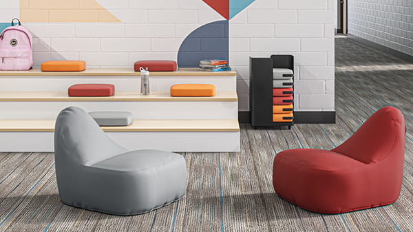 School furniture setup in a New Jersey classroom by CEI Education